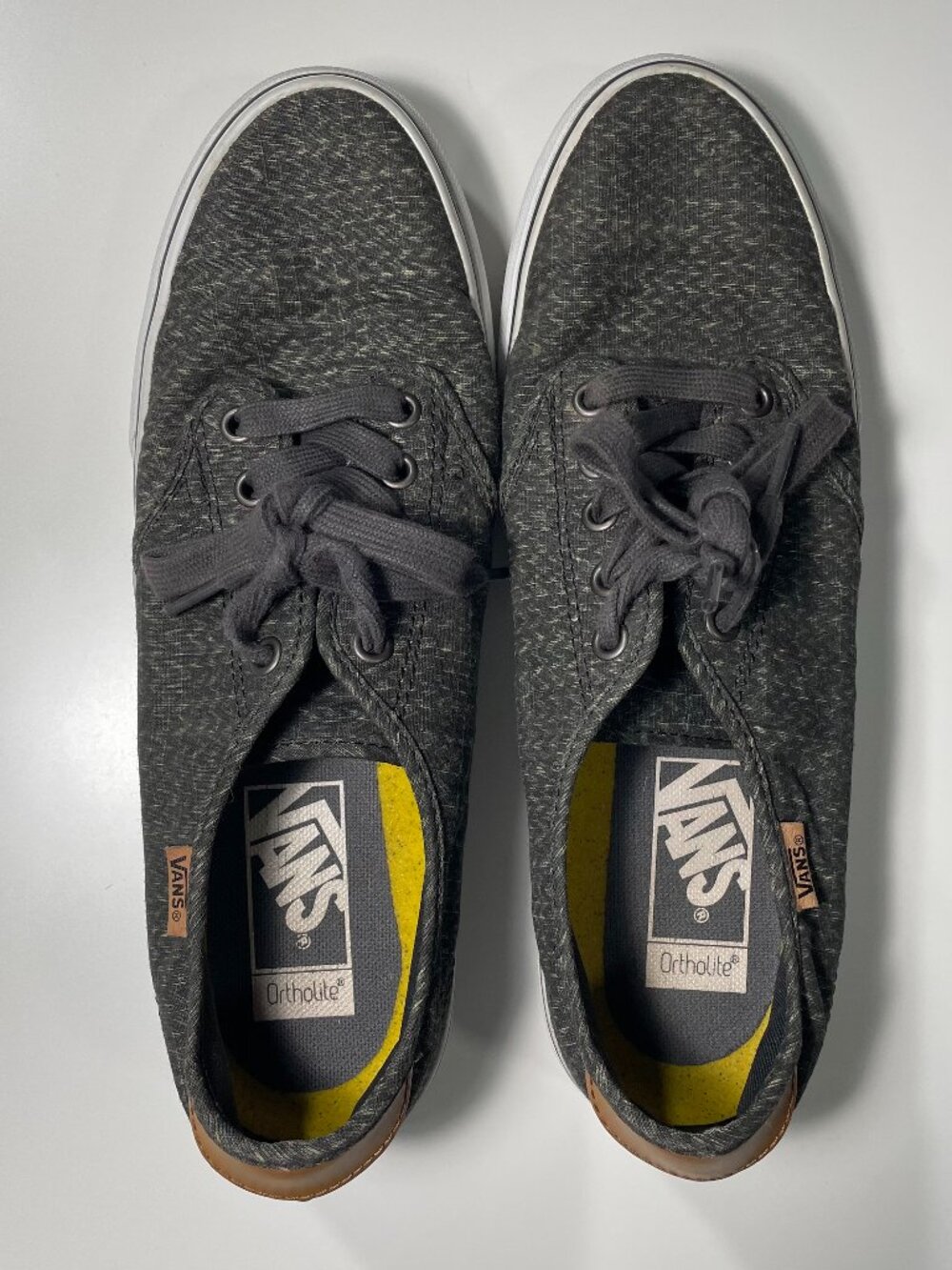Vans Ortholite Women’s Heathered Gray Shoes Size 10 Excellent Condition